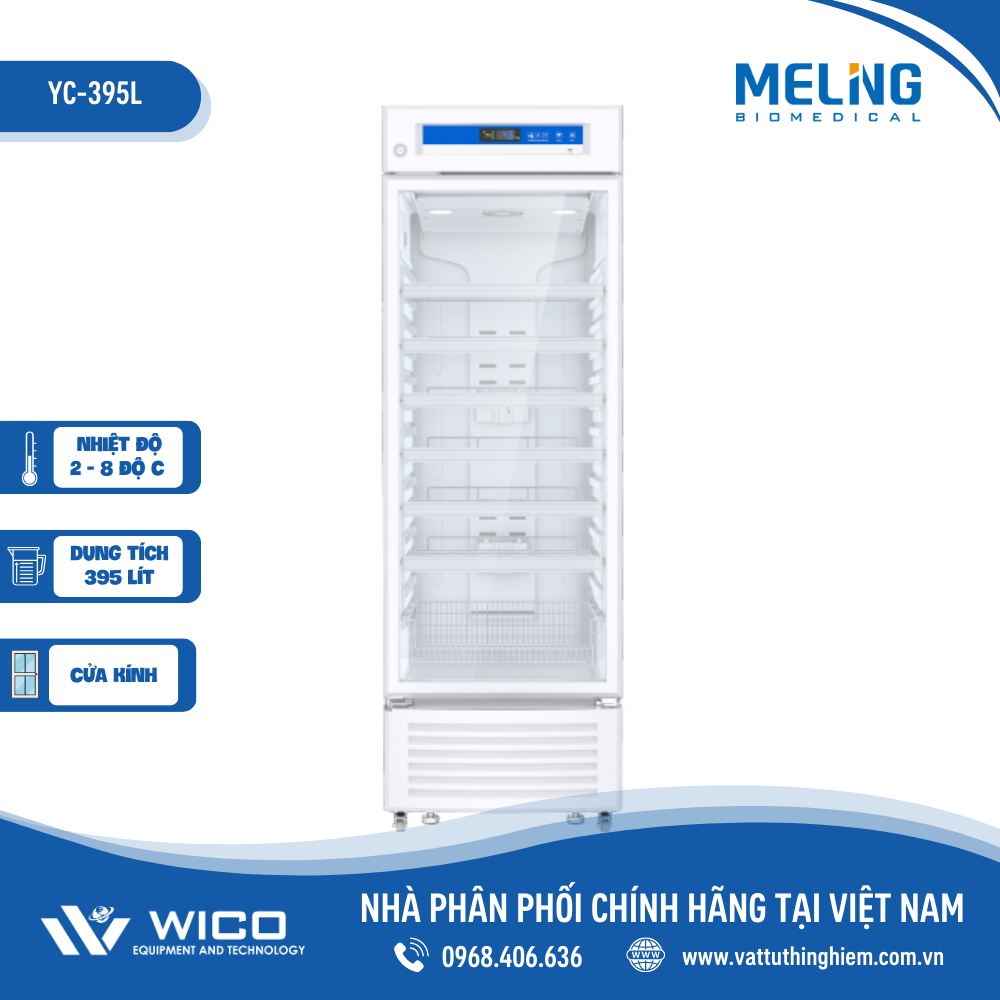 Tủ Bảo Quản Vacxin - Dược Phẩm 2-8 độ C Meiling YC-395L | 395 Lít