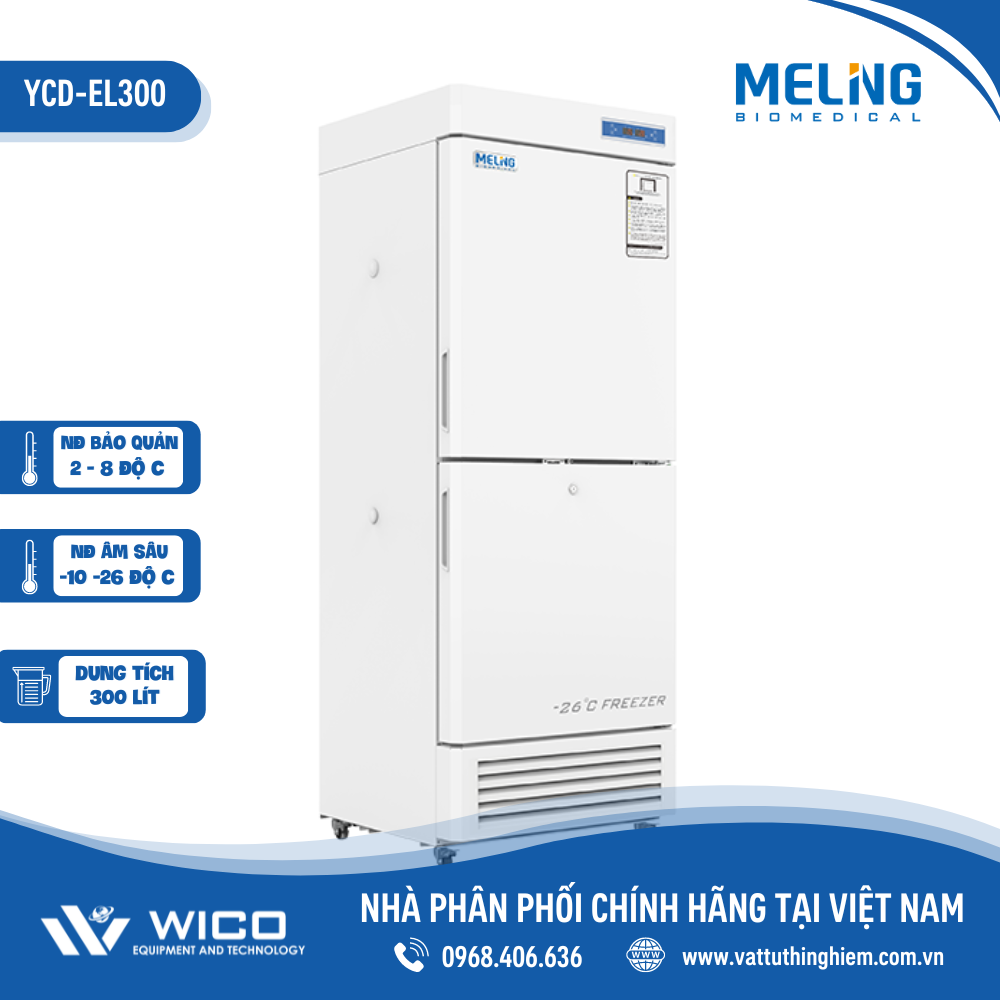 Tủ bảo quản 2 dải nhiệt độ Meiling YCD-EL300