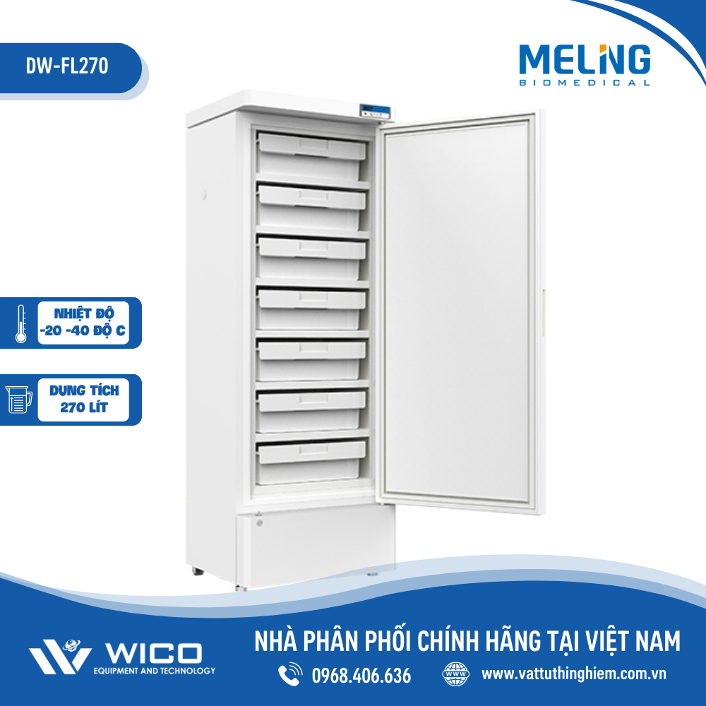 Tủ Lạnh Âm Sâu -40 độ C Hãng Meiling DW-FL270
