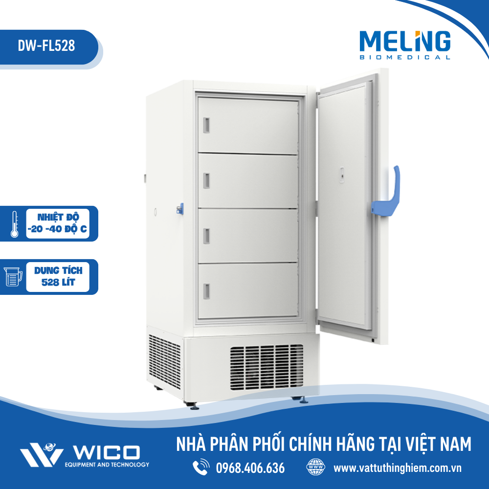 Tủ Lạnh Âm Sâu -40 độ C Hãng Meiling DW-FL528 | 528 Lít