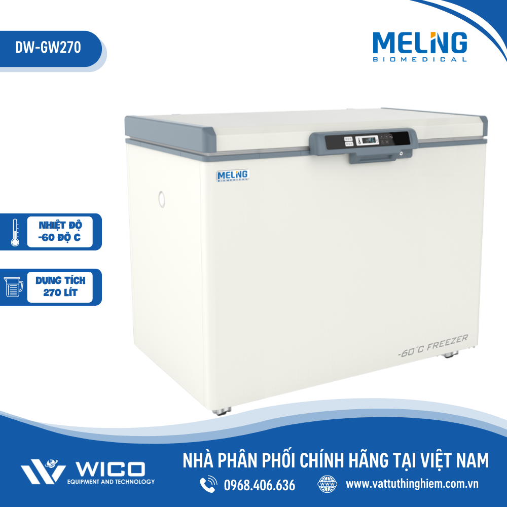 Tủ Lạnh Âm Sâu -60 độ C Meiling DW-GW270 