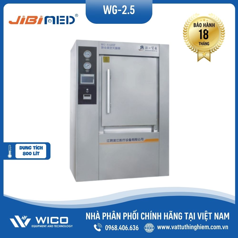 Nồi Hấp Tiệt Trùng 2500 Lít Jibimed - Trung Quốc WG-2.5