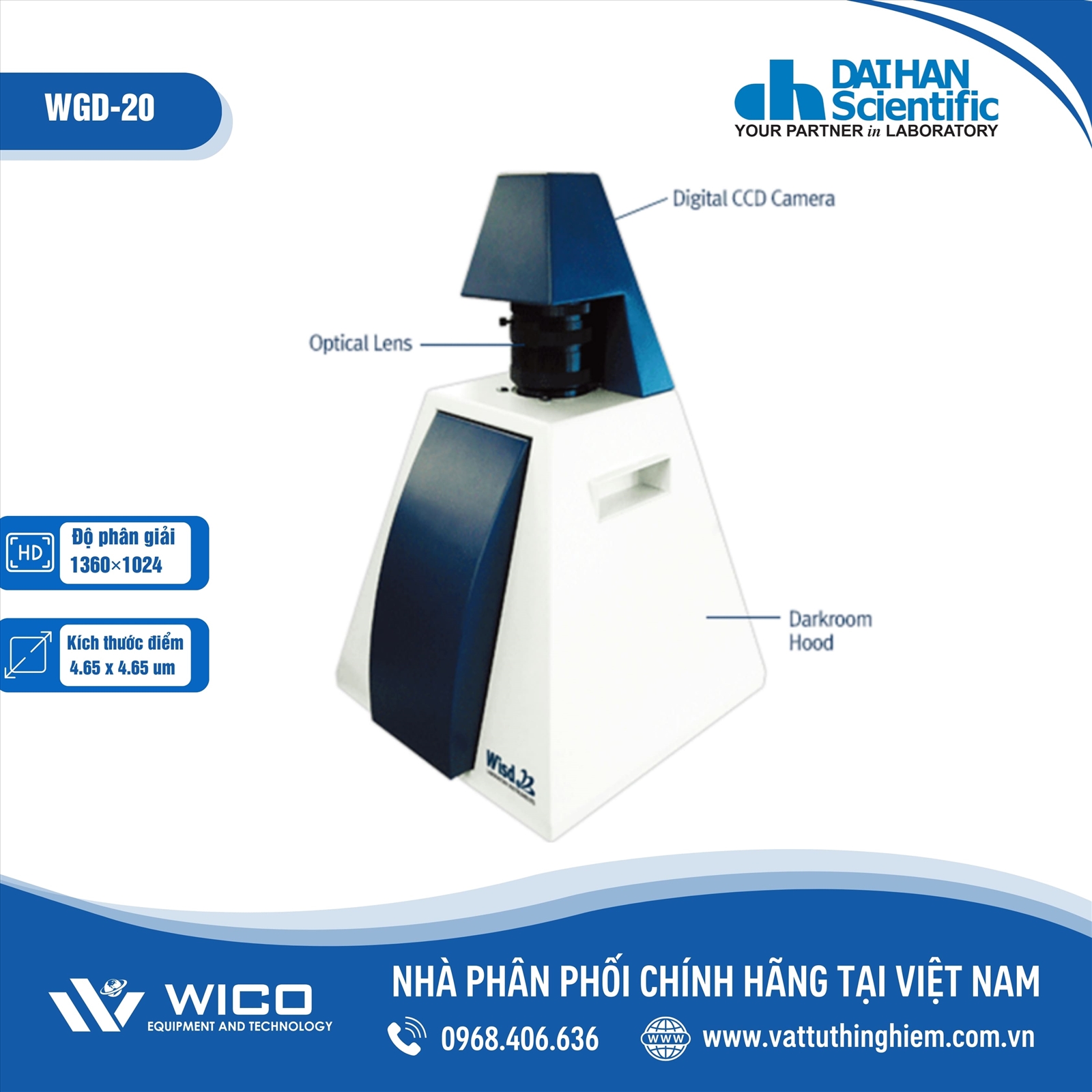 MÁY CHỤP ẢNH GEL DAIHAN WGD-20