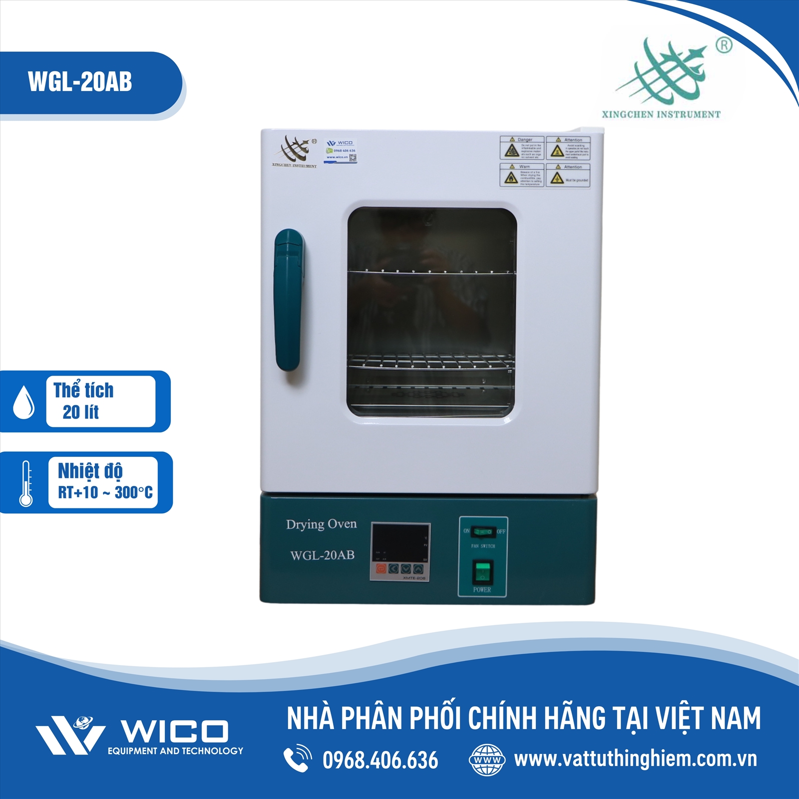 Tủ sấy đối lưu cưỡng bức 300 độ WGL-20AB 20 Lít