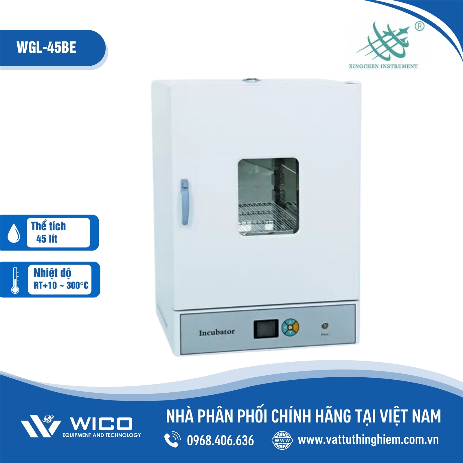 Tủ sấy đối lưu cưỡng bức 300 độ WGL-45BE 45 Lít