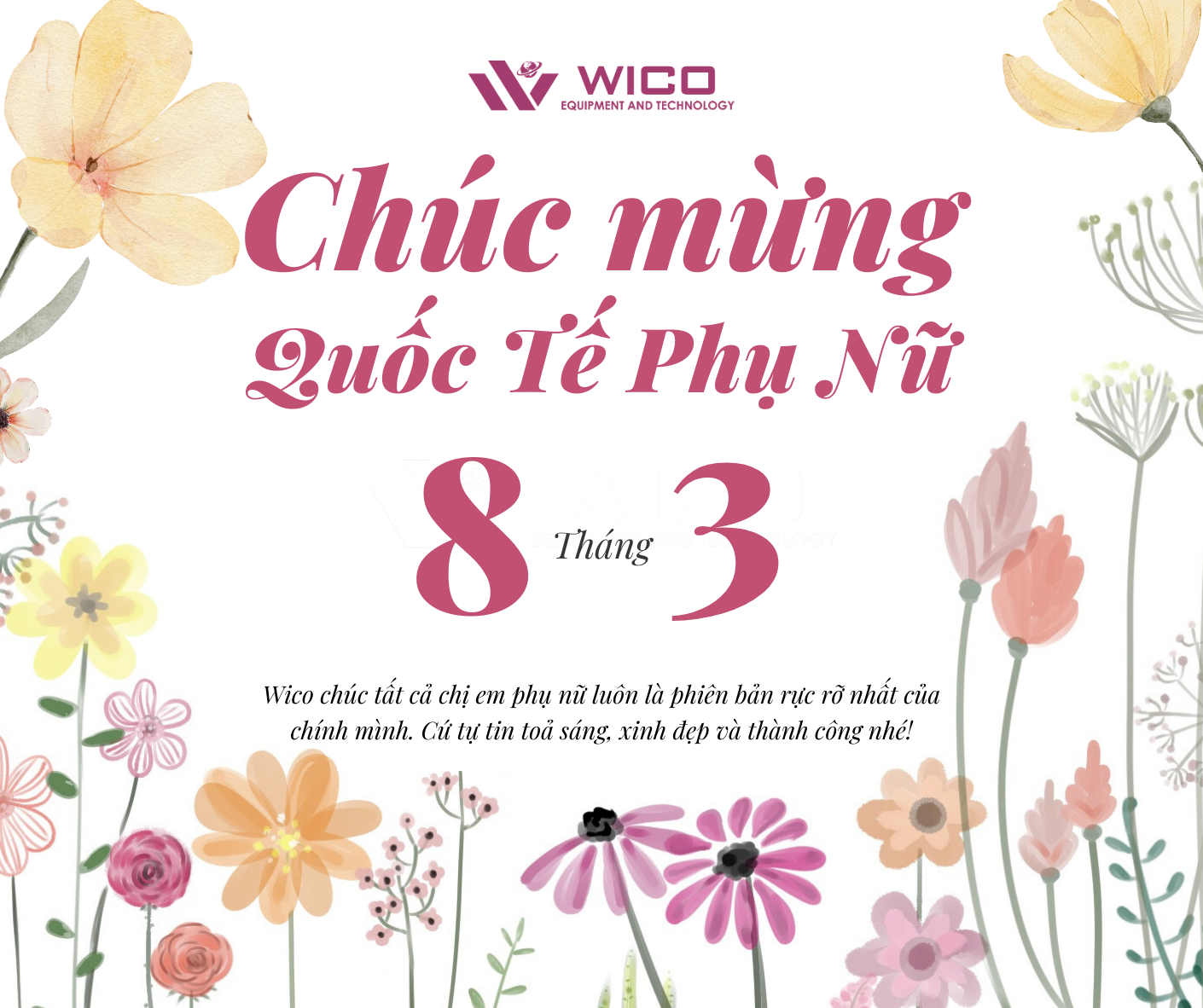 Wico Chúc Mừng Ngày Quốc Tế Phụ Nữ 8/3