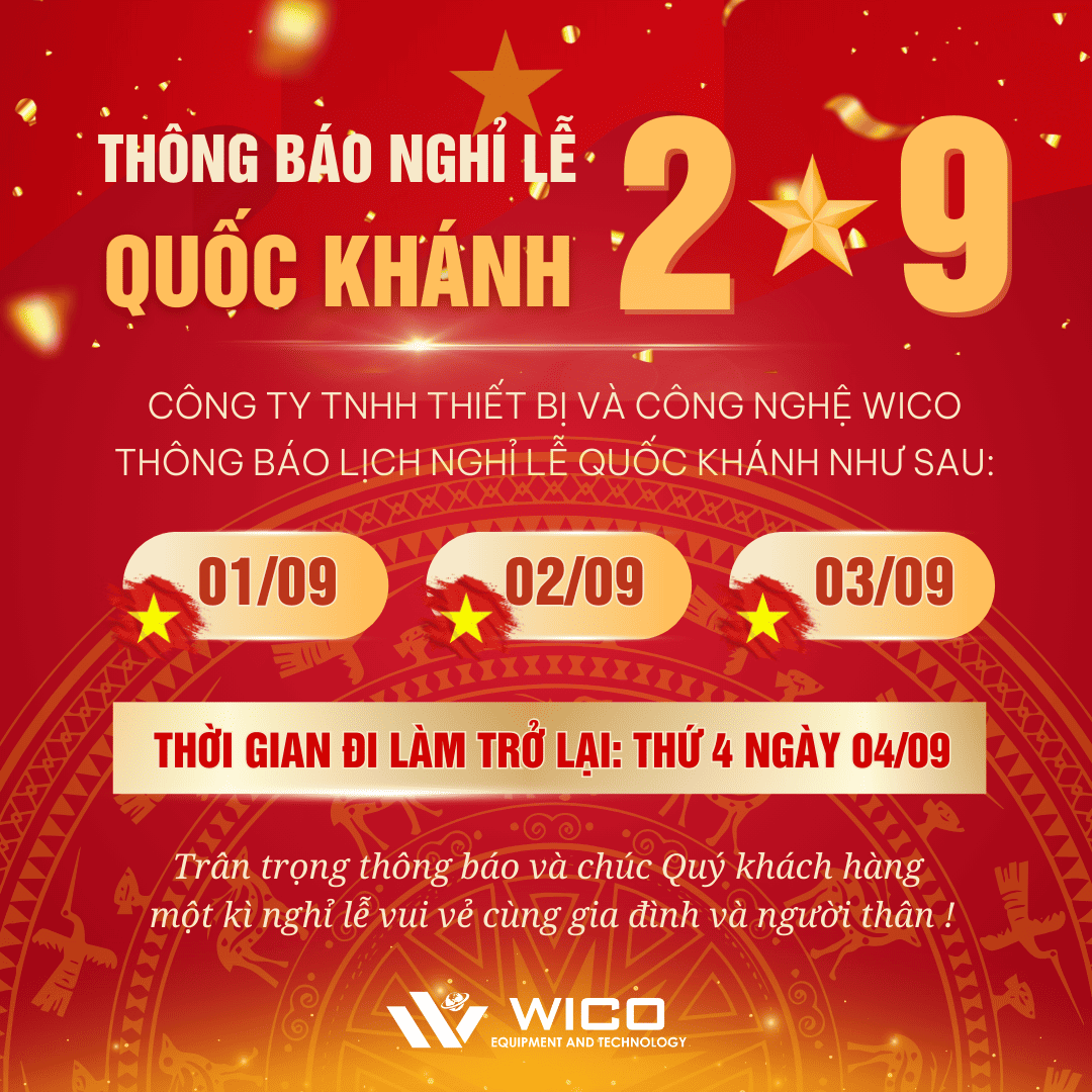 WICO - THÔNG BÁO LỊCH NGHỈ LỄ QUỐC KHÁNH 2-9-2024