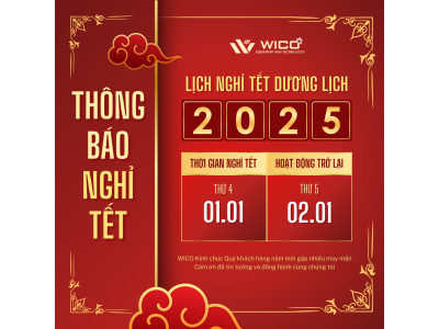 Wico Thông Báo Lịch Nghỉ Tết Dương Lịch 2025