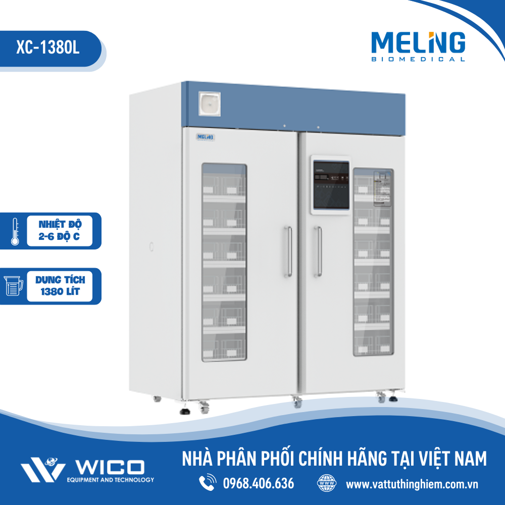 Tủ Trữ Máu Chuyên Dụng Meiling XC-1380L | 1380 Lít