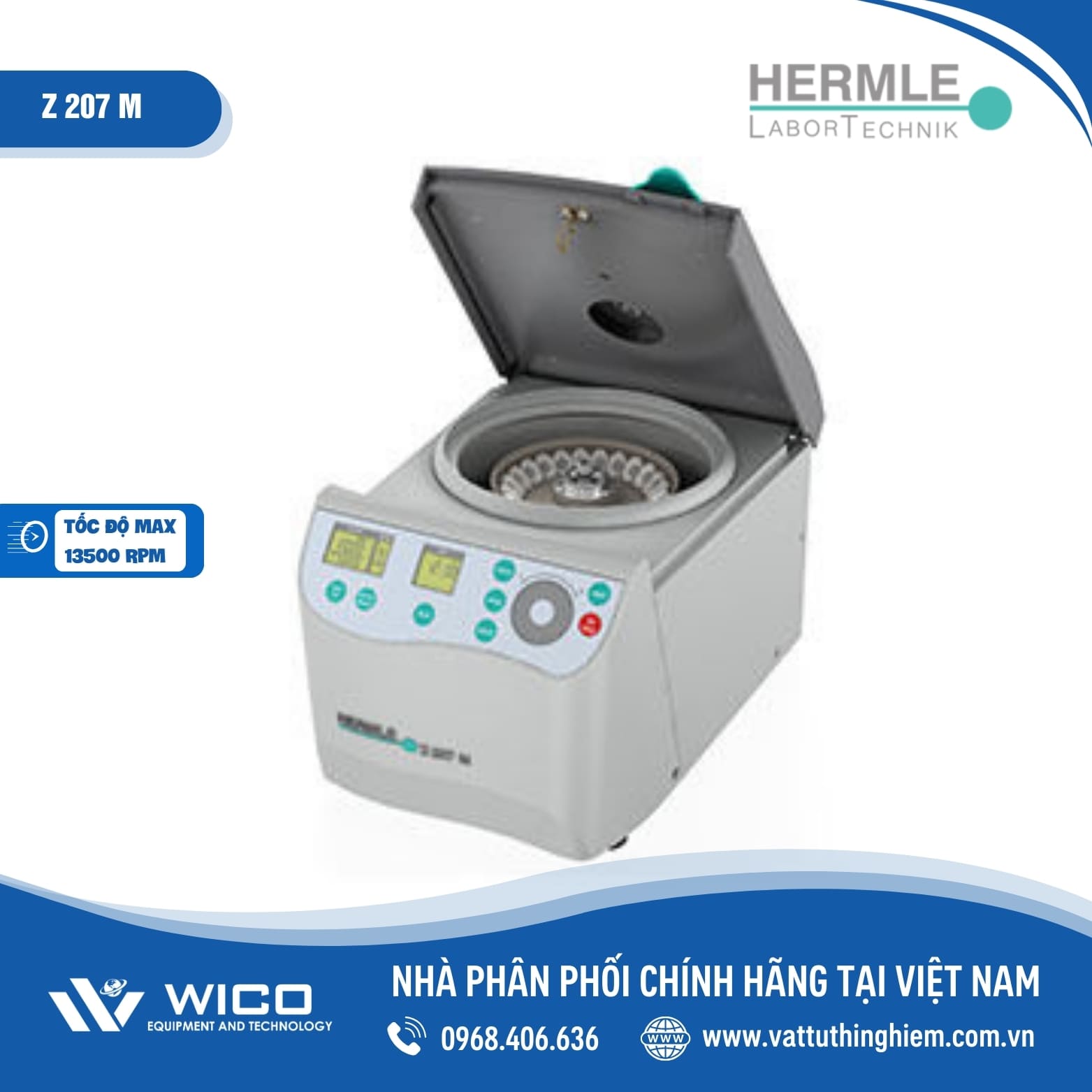 Máy ly tâm tốc độ cao Hermle Z 207 M